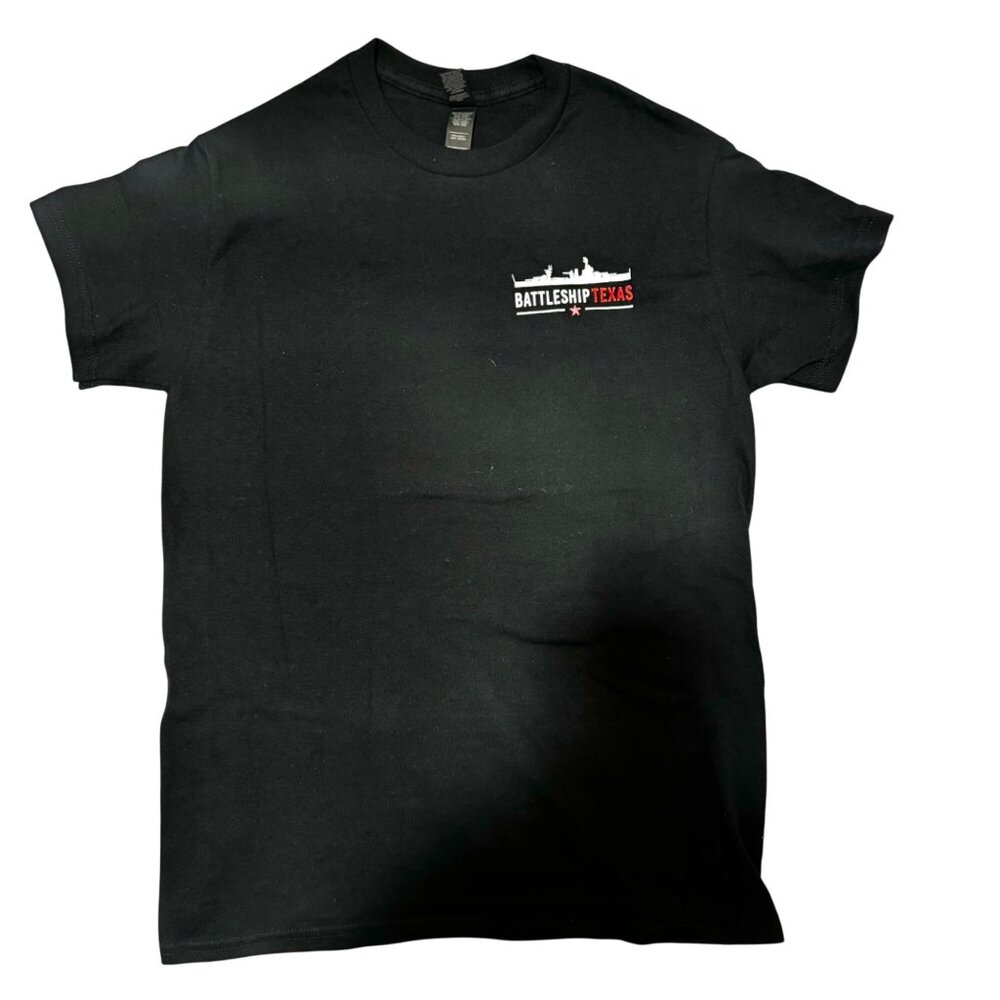 Battleship Texas World War Champ T-Shirt Black Size Small